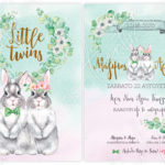 ΠΡΟΣΚΛΗΤΗΡΙΟ ΒΑΠΤΙΣΗΣ ΔΙΔΥΜΑ ΚΟΥΝΕΛΑΚΙΑ ΚΩΔ 20212