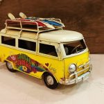 Vintage Διακοσμητικό Μεταλλικό Κίτρινο Βανάκι 44-1733