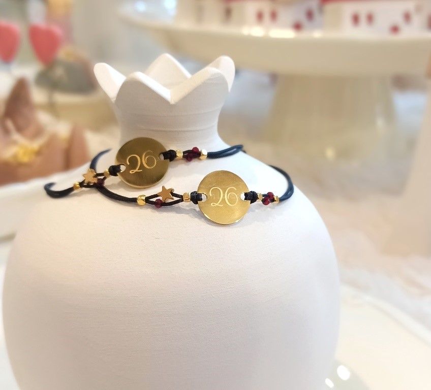 Γούρι 2026 Βραχιόλι με Αστεράκι Αιματίτη