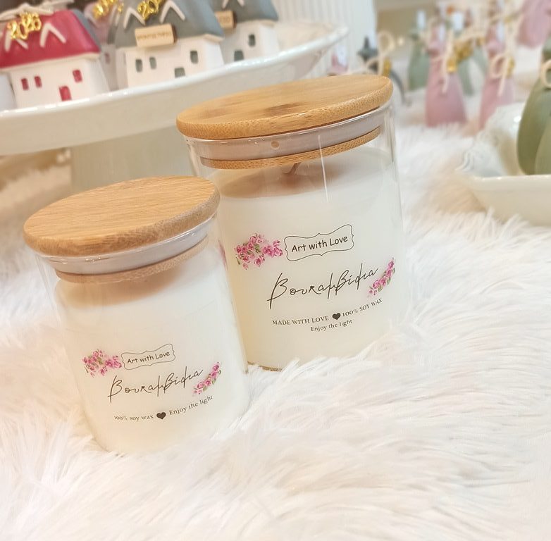 Κερί Σόγιας με Άρωμα Βουκαμβίλια