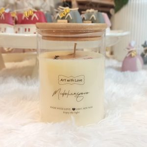 Κερί Σόγιας με Άρωμα Μελομακάρονο