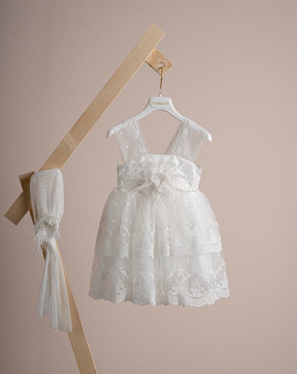 Βαπτιστικό Φόρεμα Piccolino Estelle Ivory - Image 2