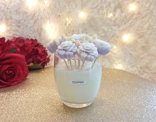 Κερί με Άρωμα Τσουρέκι και Τριαντάφυλλα Wax Melts