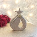 Επιτραπέζιο Γούρι Ρόδι Μπεζ Κυματιστό