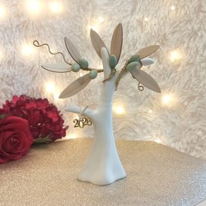 Κεραμική Ελιά Λευκή με Καρπούς