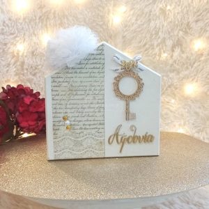 Επιτραπέζιο Γούρι Σπιτάκι με Κλειδί