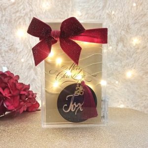 Γούρι Μπρελόκ Plexiglass σε Φωτιζόμενο κουτί