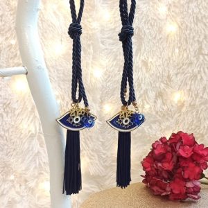 Γούρι Κρεμαστό Μάτι Μπλε με Σμάλτο