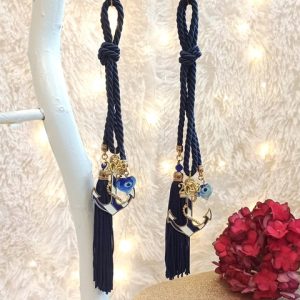 Γούρι Κρεμαστό Άγκυρα Μπλε με Σμάλτο