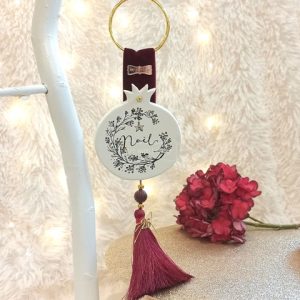 Κρεμαστό Γούρι Κεραμικό Στεφάνι Noel