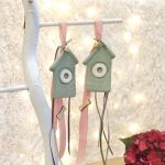 Γούρι Κρεμαστό Σπιτάκι Πράσινο με Μάτι