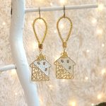 Γούρι Κρεμαστό Σπίτι Λευκό Μεταλλικό