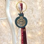 Κρεμαστό Γούρι Πράσινο Ρόδι με Μάτι